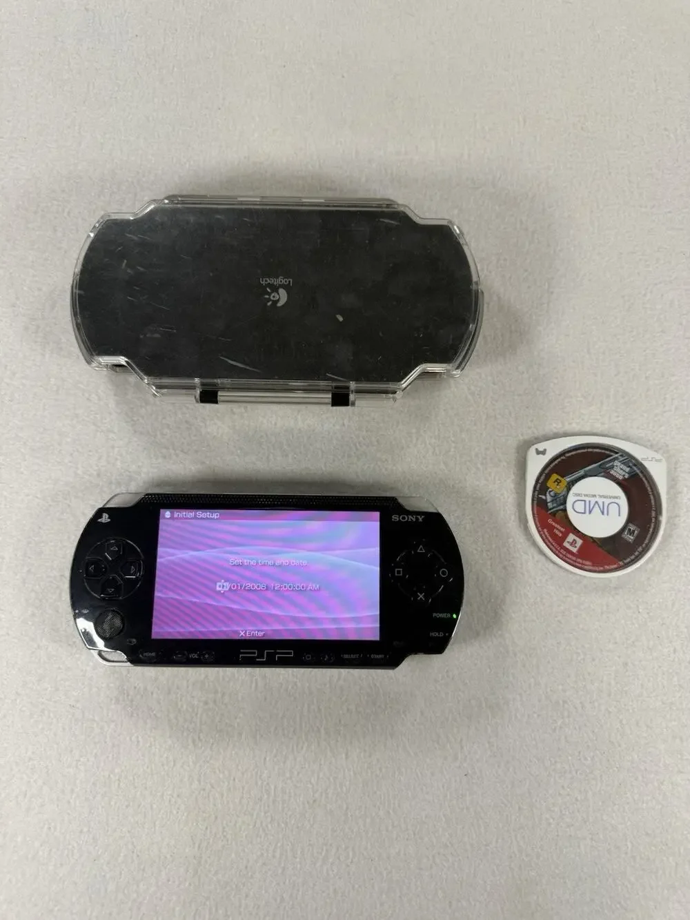 Sony PlayStation Portable PSP PCH-1001 Console W/gta And Case No Charger